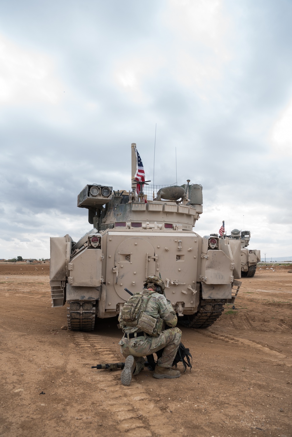 Coalition Forces Maintain Regional Security, Stability with Bradley Fighting Vehicles