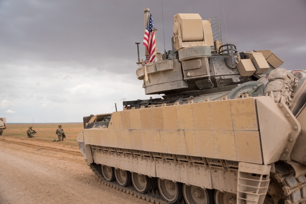 Coalition Forces Maintain Regional Security, Stability with Bradley Fighting Vehicles
