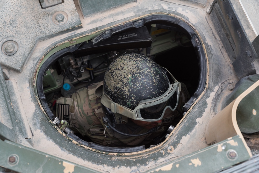 Coalition Forces Maintain Regional Security, Stability with Bradley Fighting Vehicles