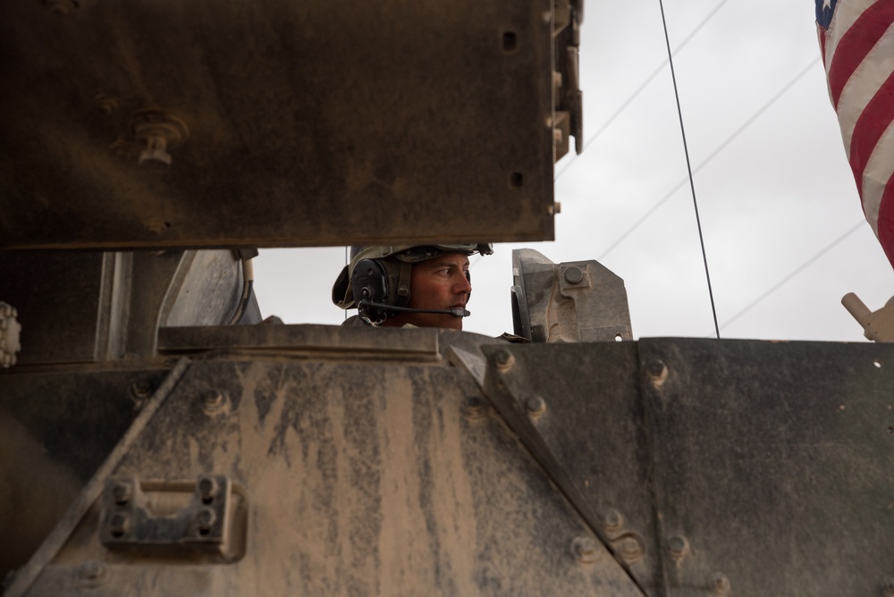 Coalition Forces Maintain Regional Security, Stability with Bradley Fighting Vehicles