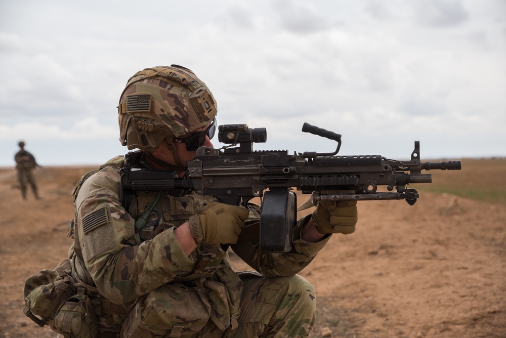 Coalition Forces Maintain Regional Security, Stability with Bradley Fighting Vehicles