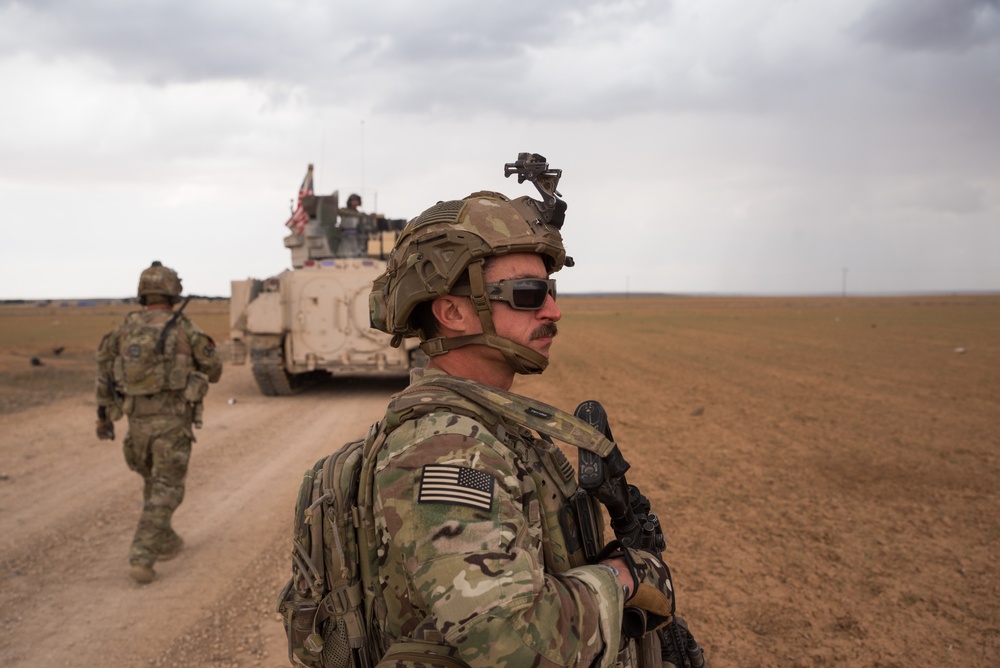 Coalition Forces Maintain Regional Security, Stability with Bradley Fighting Vehicles