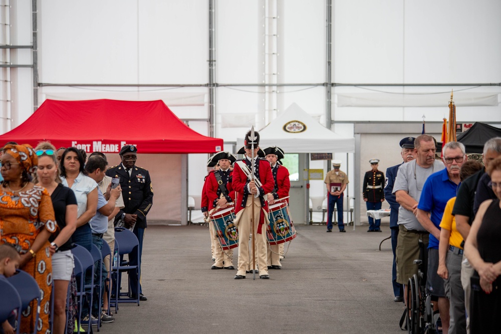 Fort Meade honors 250 years of service and sacrifice during Massing of the Colors Ceremony
