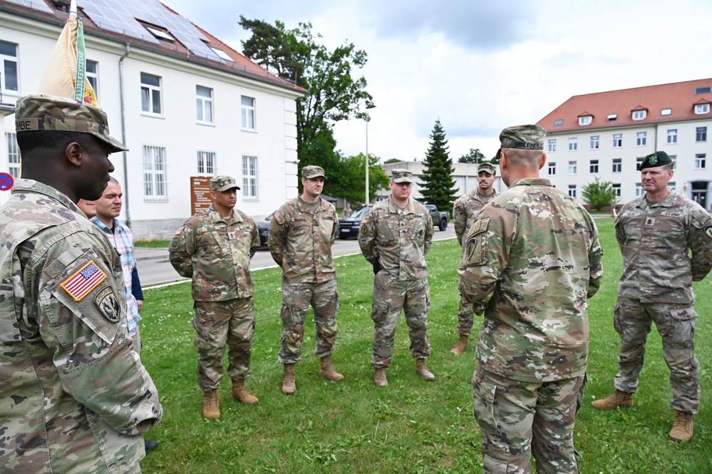 U.S. Army Garrison Stuttgart Headquarters and Headquarters Company receives Safety Excellence Streamer