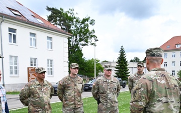 U.S. Army Garrison Stuttgart Headquarters and Headquarters Company receives Safety Excellence Streamer