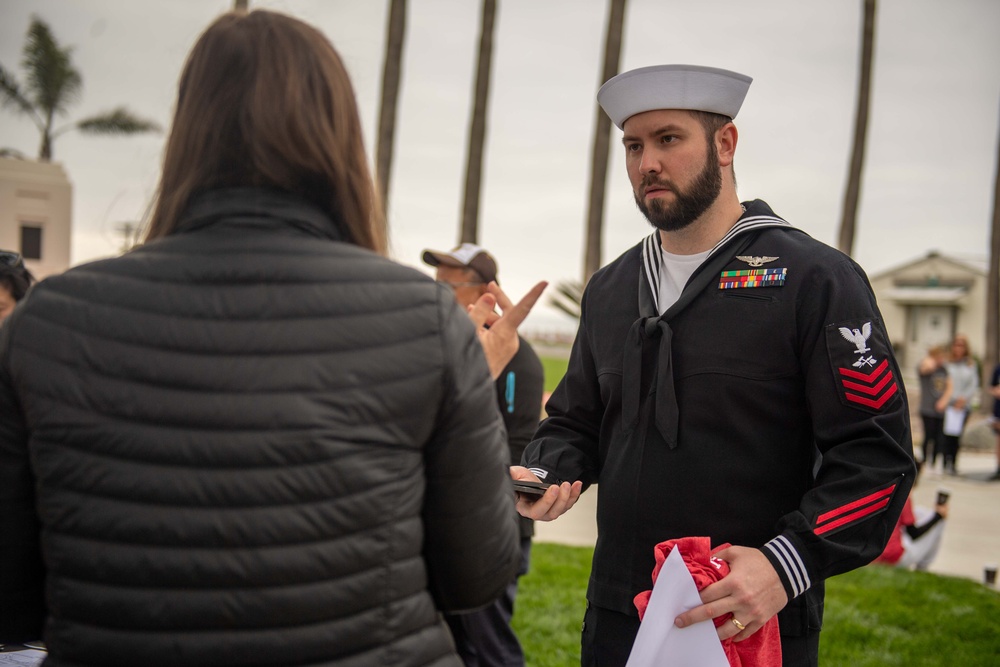 USS Theodore Roosevelt Memorial Day Service