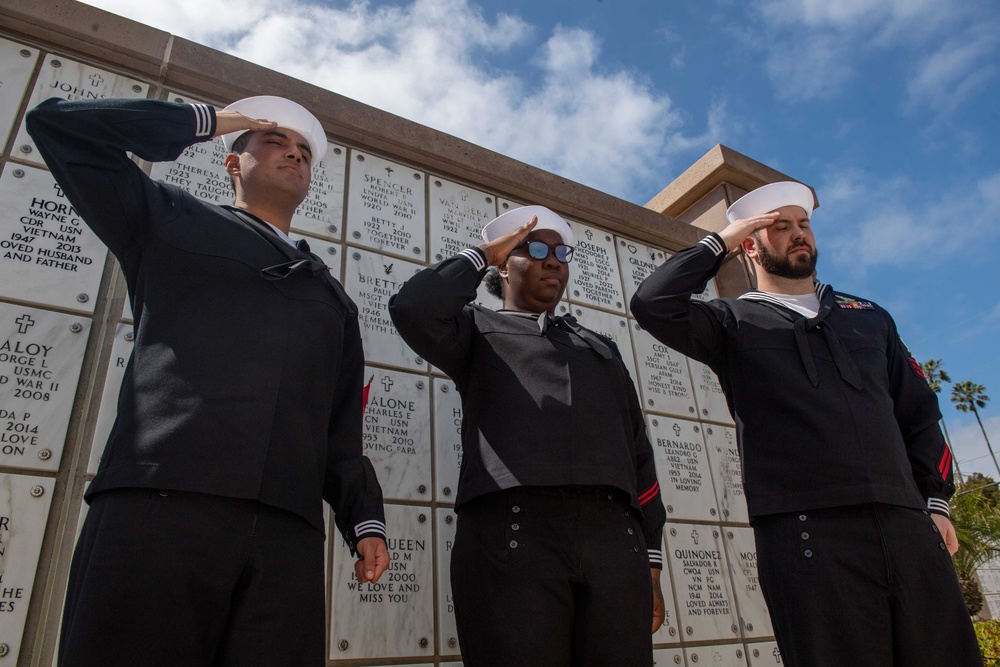 USS Theodore Roosevelt Memorial Day Service