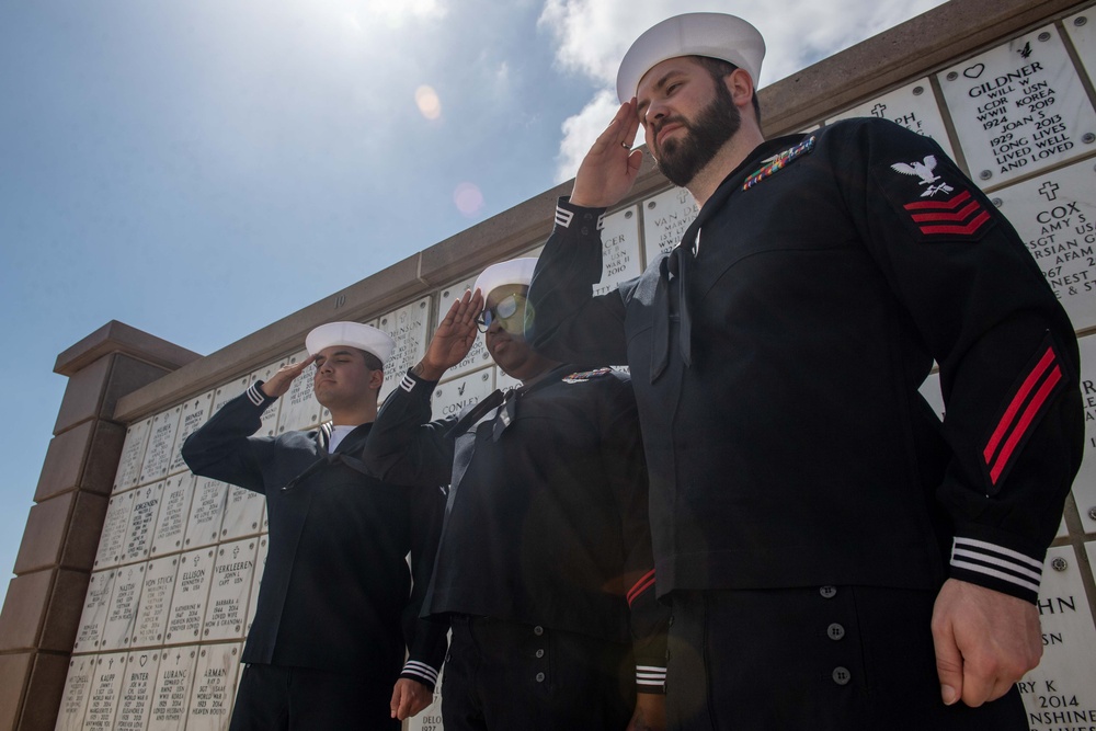 USS Theodore Roosevelt Memorial Day Service