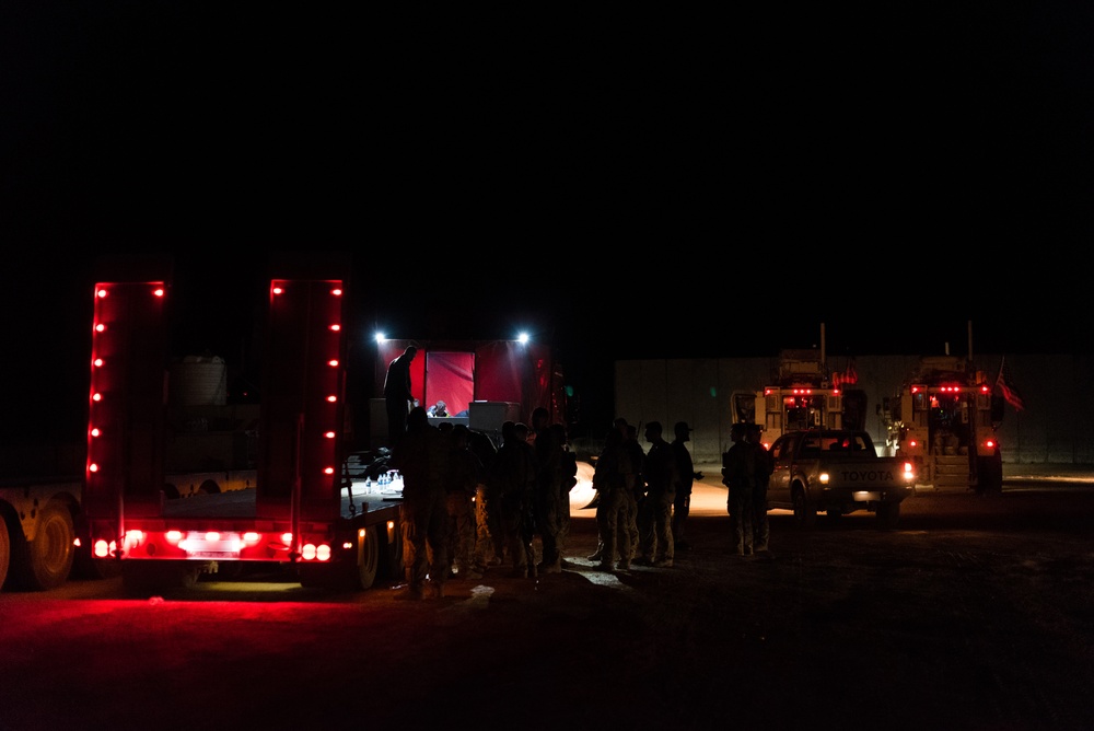 Coalition Members Resupply Outstations Within Combined Joint Operations Area