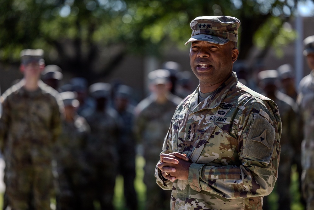 15th Finance receives coins from Lt. Gen. Kevin Admiral