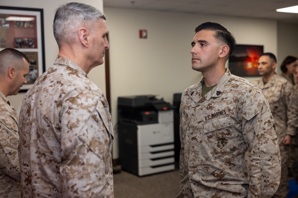 Assistant Commandant of the Marine Corps visited EUCOM and CENTCOM