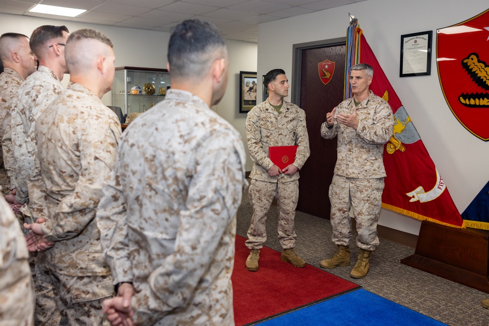 Assistant Commandant of the Marine Corps visited EUCOM and CENTCOM
