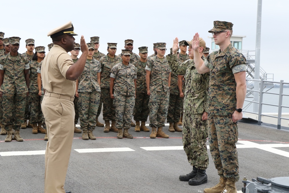 USS Chosin Promotion Ceremony