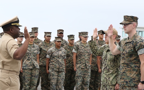 USS Chosin Promotion Ceremony