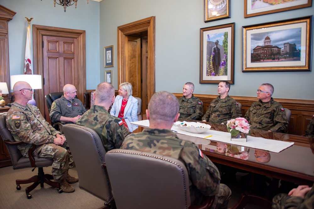 Polish Delegation visits Springfield, Illinois