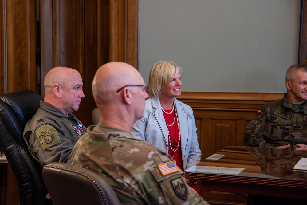 Polish Delegation visits Springfield, Illinois