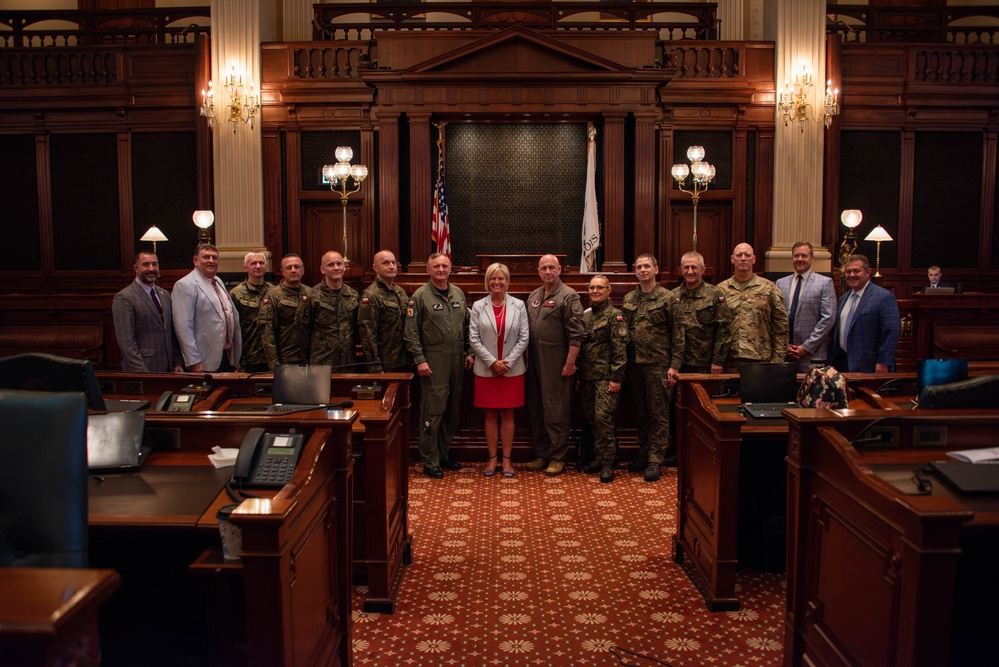 Polish Delegation visits Springfield, Illinois