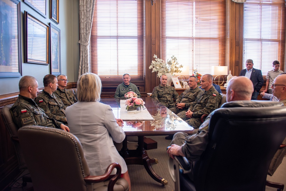 Polish Delegation visits Springfield, Illinois