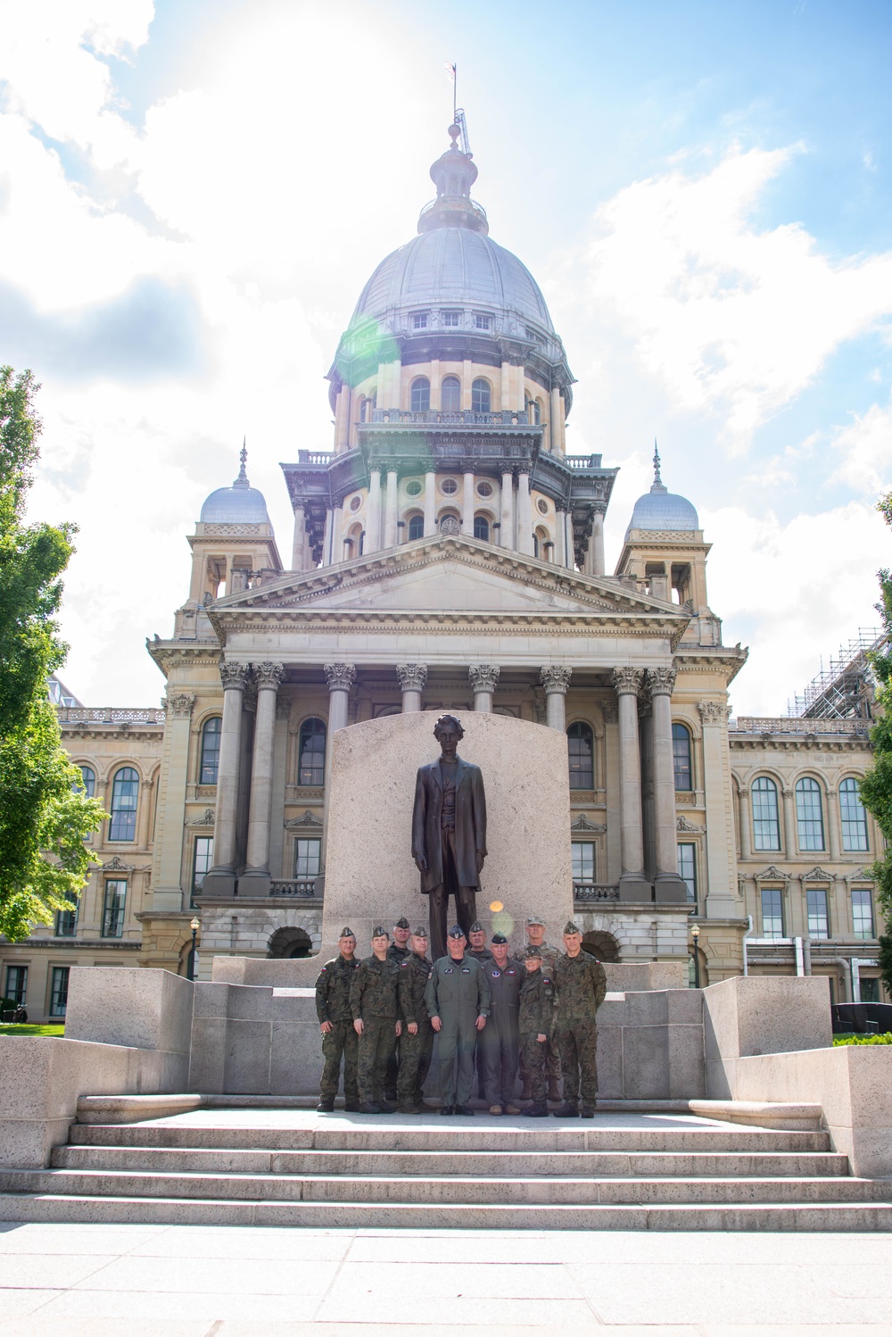 Polish Delegation visits Springfield, Illinois
