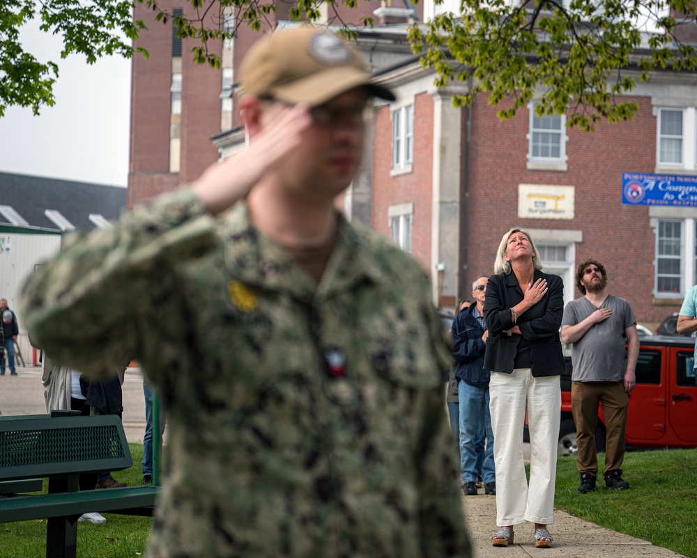 PNSY Retire Flag Sarah Fedder