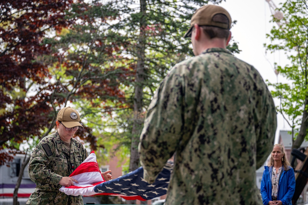 PNSY Retire Flag Sarah Fedder