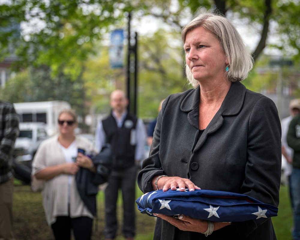 PNSY Retire Flag Sarah Fedder