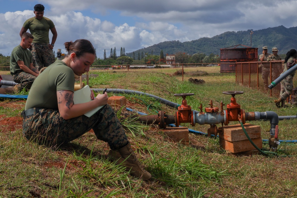 MWSS-174 and 524 DSSB perform tactical level sustainment water support training