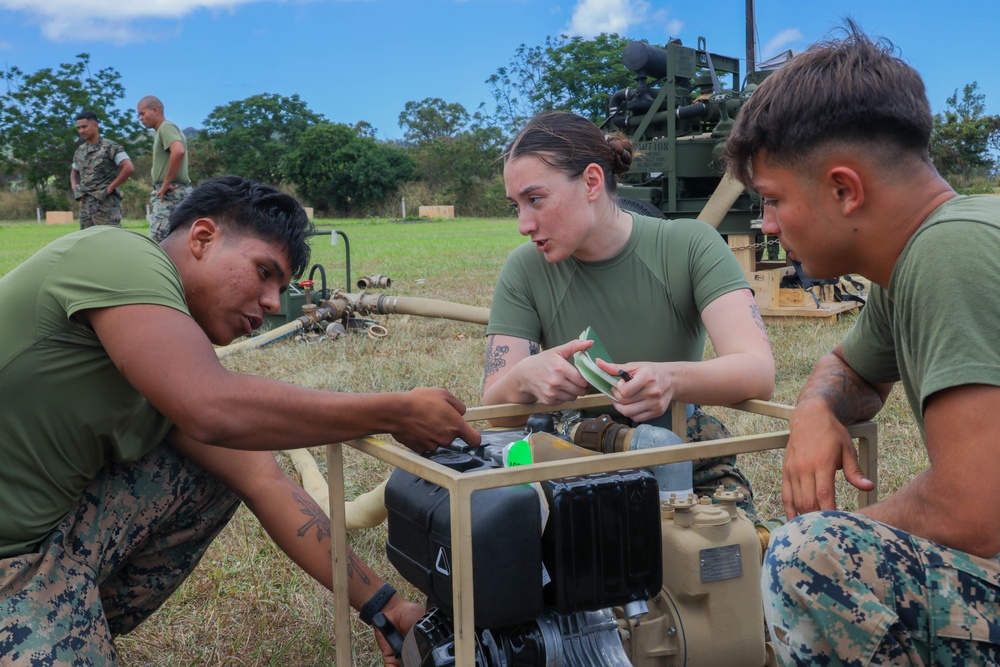 MWSS-174 and 524 DSSB perform tactical level sustainment water support training