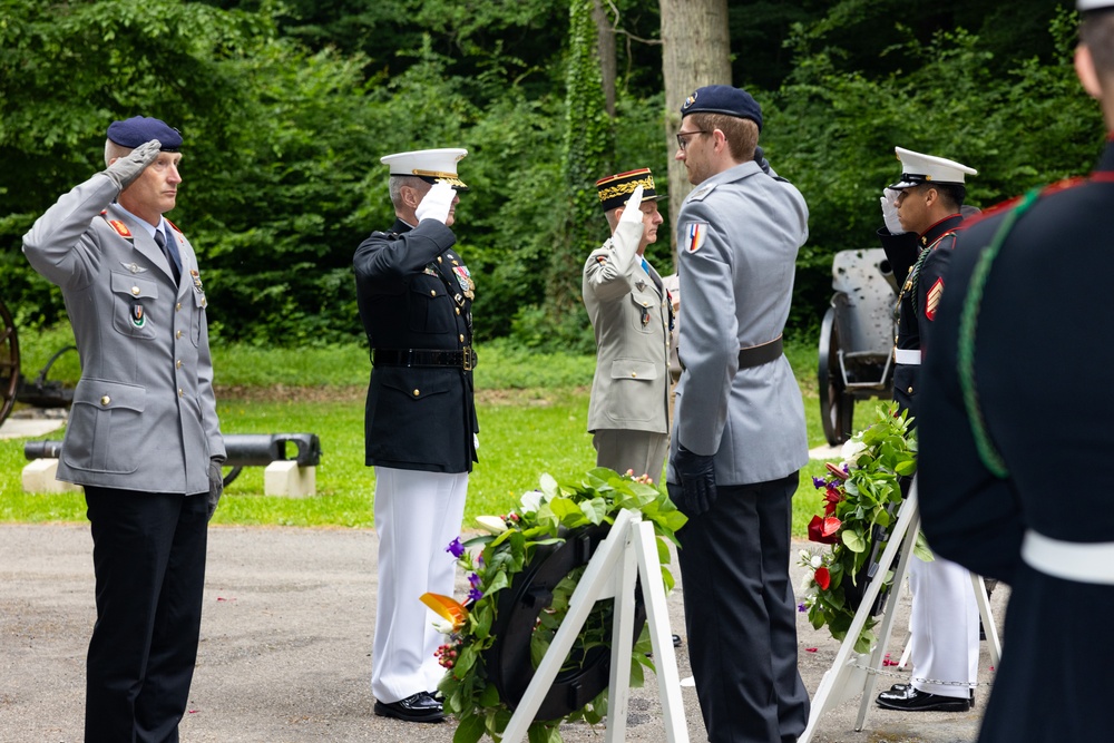 Assistant Commandant of the Marine Corps participates in the annual Belleau Wood Memorial Ceremony