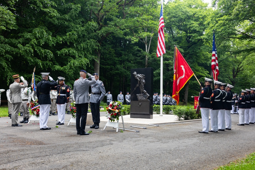 Assistant Commandant of the Marine Corps participates in the annual Belleau Wood Memorial Ceremony