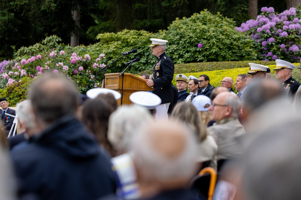 Assistant Commandant of the Marine Corps participates in the annual Belleau Wood Memorial Ceremony
