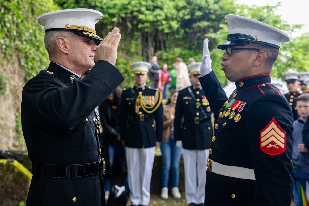 Assistant Commandant of the Marine Corps participates in the annual Belleau Wood Memorial Ceremony