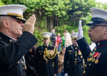 Assistant Commandant of the Marine Corps participates in the annual Belleau Wood Memorial Ceremony