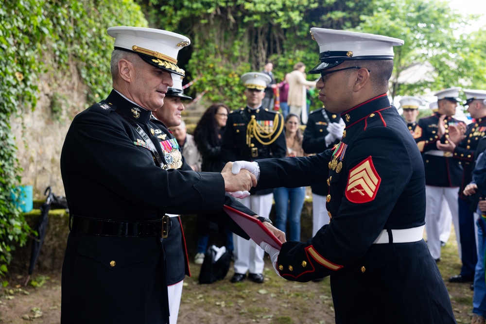 Assistant Commandant of the Marine Corps participates in the annual Belleau Wood Memorial Ceremony