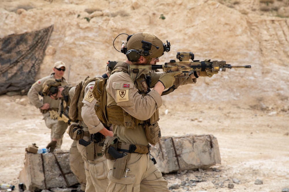 Coalition Forces Conduct Rifle Drills