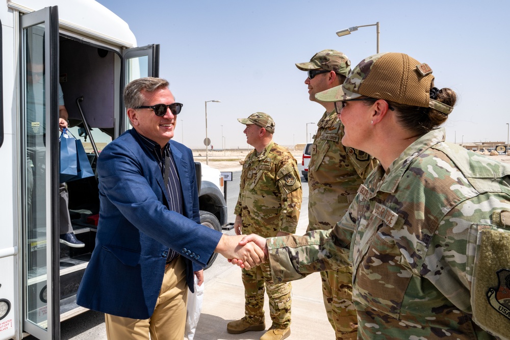 U.S. Mayors engage with Airmen abroad