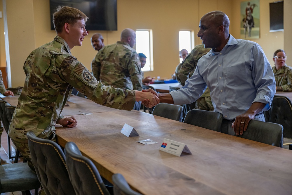 U.S. Mayors engage with Airmen abroad