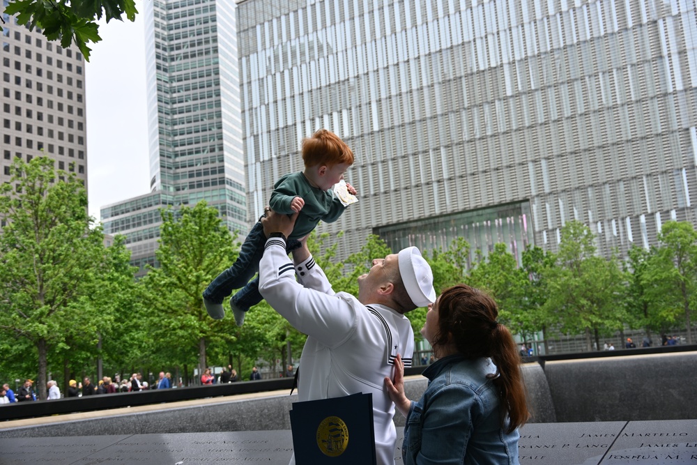 NTAG EMPIRE STATE SAILORS REENLIST AT 9/11 MEMORIAL DURING FLEET WEEK