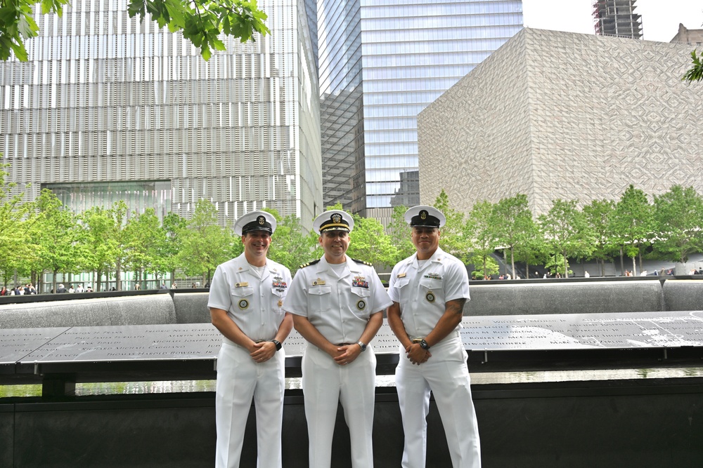 NTAG EMPIRE STATE SAILORS REENLIST AT 9/11 MEMORIAL DURING FLEET WEEK