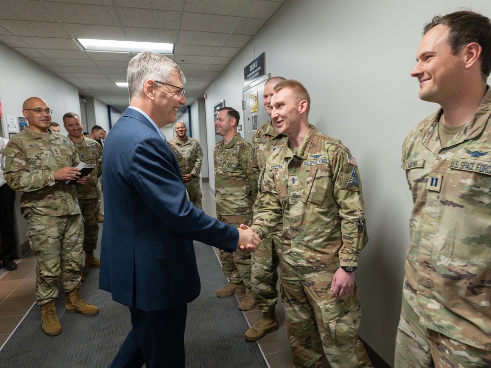Secretary of the Air Force Troy Meink goes on Space Warfighting Immersion Tour
