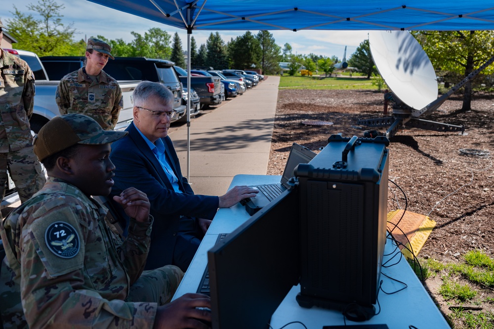 Secretary of the Air Force Troy Meink goes on Space Warfighting Immersion Tour