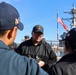 Chief Fire Controlman (Aegis) William Kercher gives topside preservation instructions