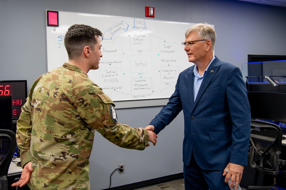Secretary of the Air Force Troy Meink goes on Space Warfighting Immersion Tour