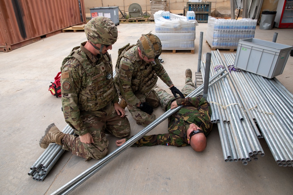 Task Force Lion and Odin Conduct MEDEVAC Exercise