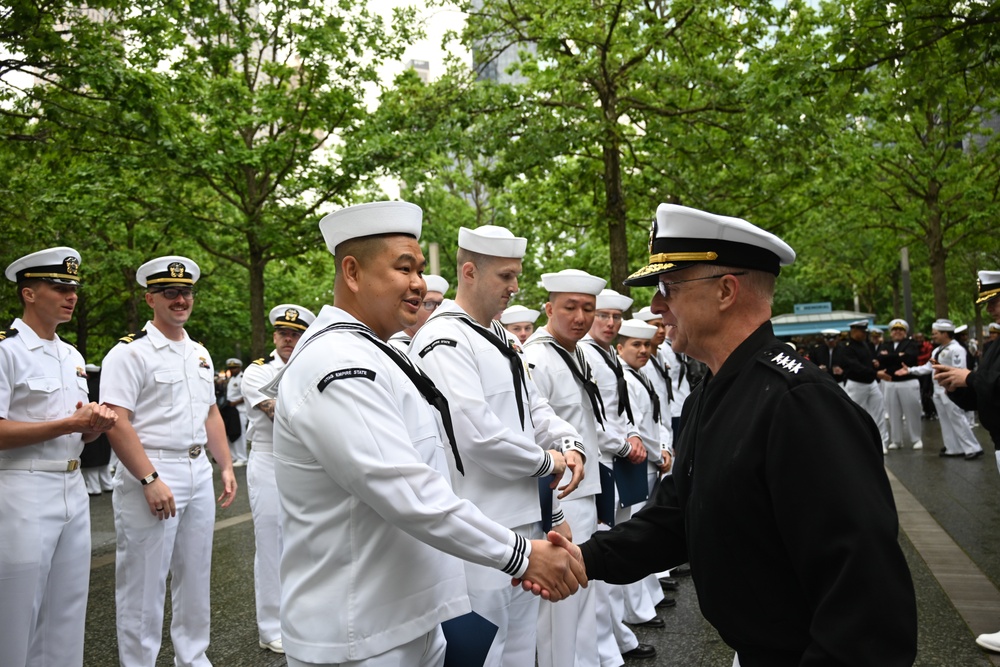 NTAG EMPIRE STATE SAILORS REENLIST AT 9/11 MEMORIAL DURING FLEET WEEK