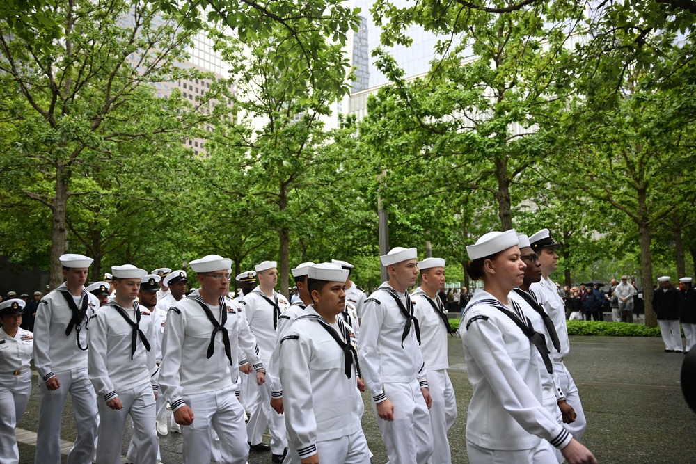 NTAG EMPIRE STATE SAILORS REENLIST AT 9/11 MEMORIAL DURING FLEET WEEK