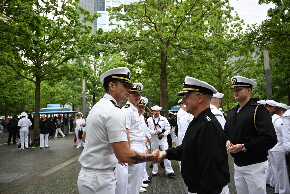 NTAG EMPIRE STATE SAILORS REENLIST AT 9/11 MEMORIAL DURING FLEET WEEK
