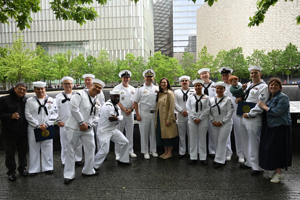 NTAG EMPIRE STATE SAILORS REENLIST AT 9/11 MEMORIAL DURING FLEET WEEK