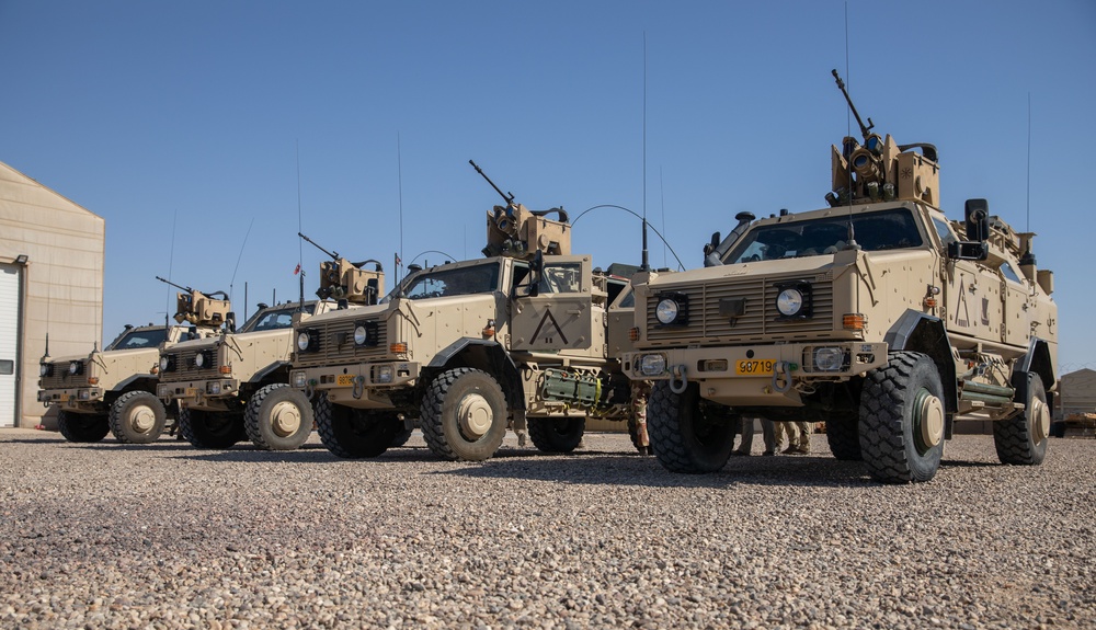 Norwegian Army Soldiers Conduct Patrol Near Al Asad Air Base