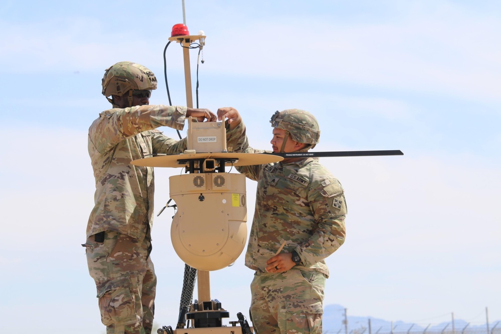759th Military Police Battalion conducts training on the GBOSS-E at the southern border